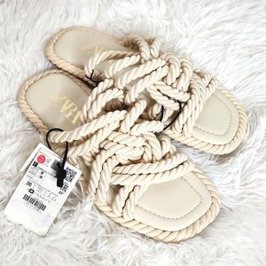 ZARA | KNOTTED ROPE SANDEL